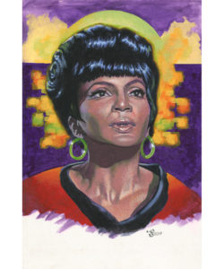 Gouache and Acrylic painting - Uhura